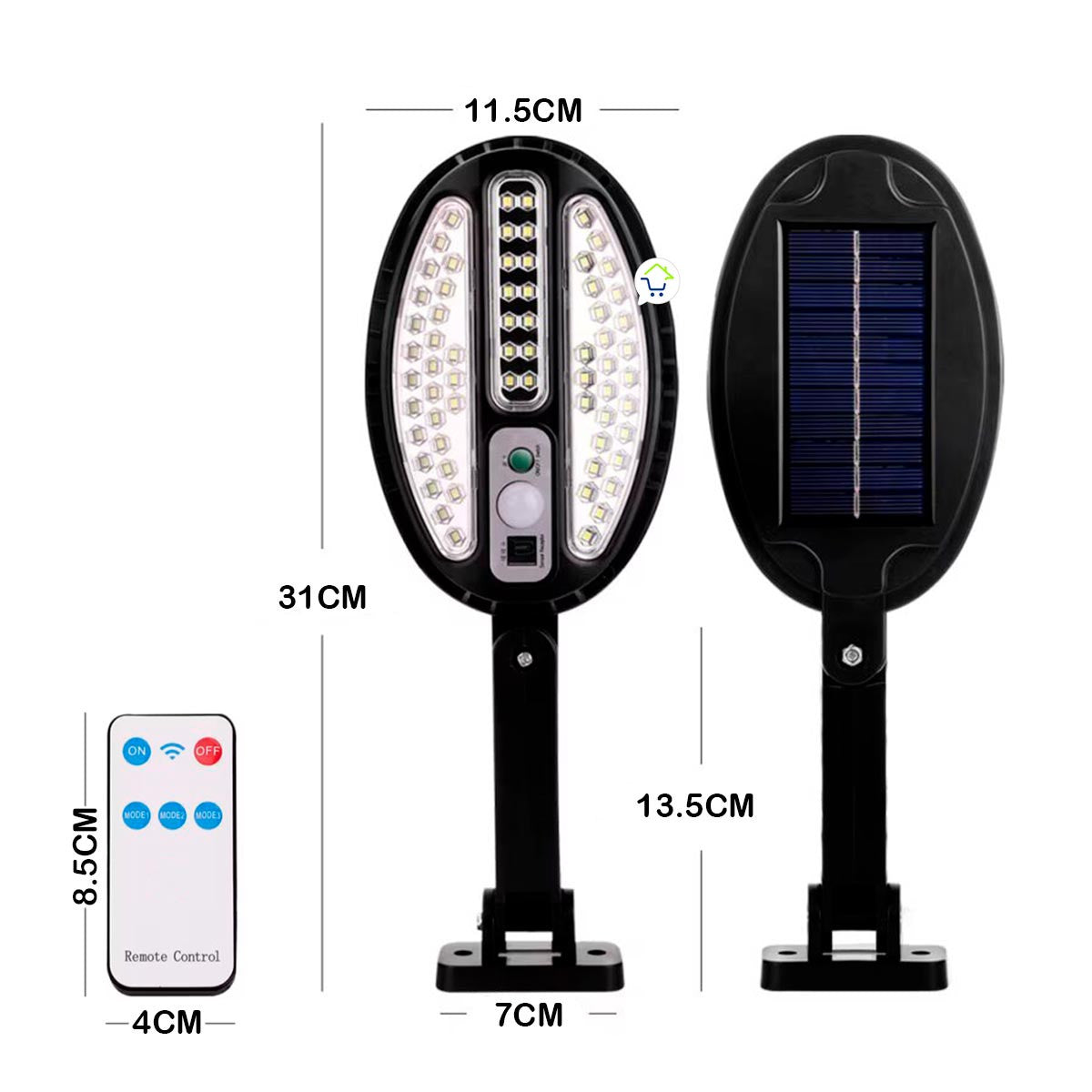 Lampara Exterior Emergencia Solar HB8188