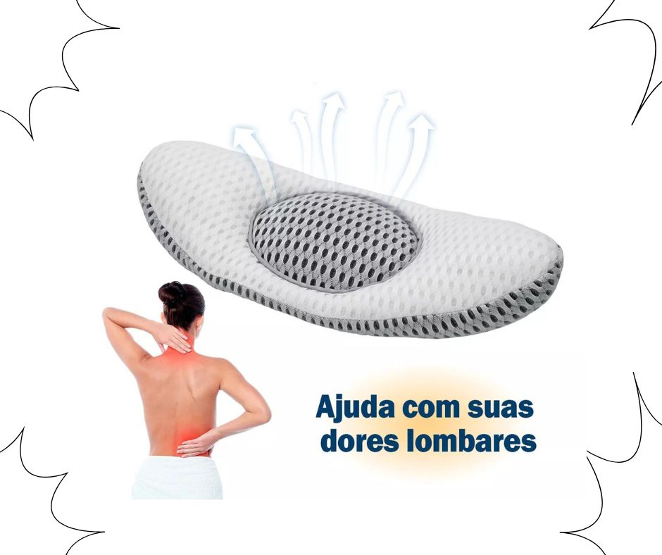 Almohada ortopédica con respaldo.