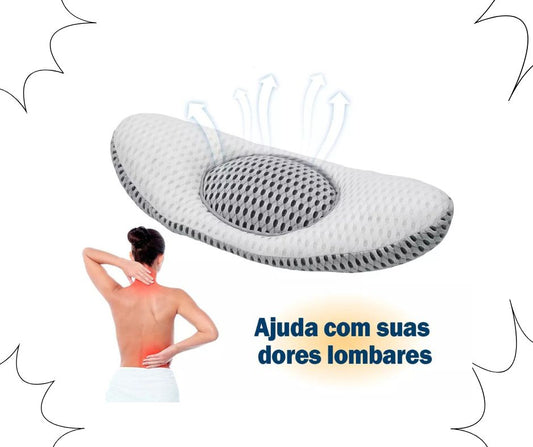 Almohada ortopédica con respaldo.