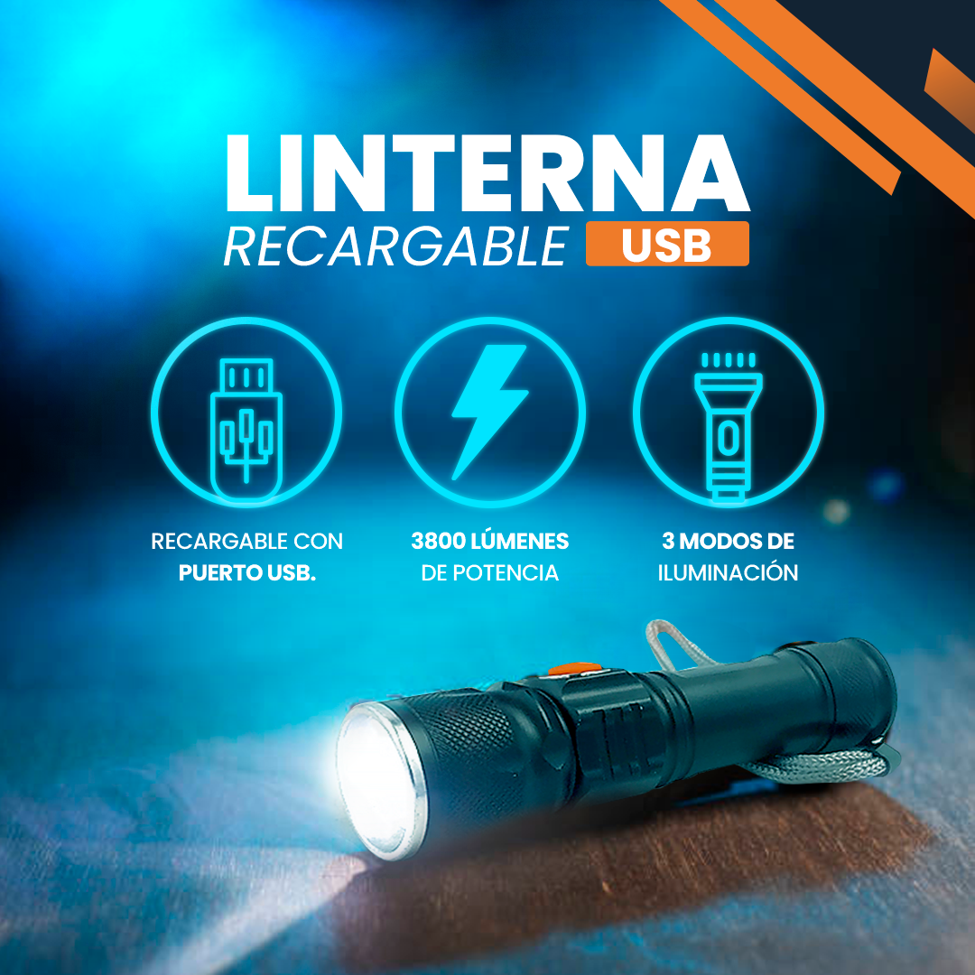 LINTERNA USB 80g