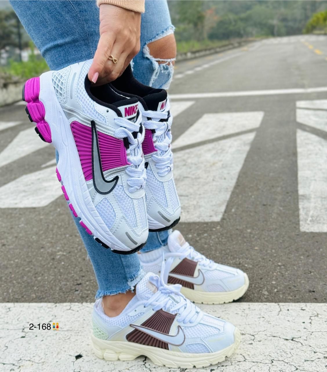 Bellos Nike Para Dama Blanco Violeta Hrt